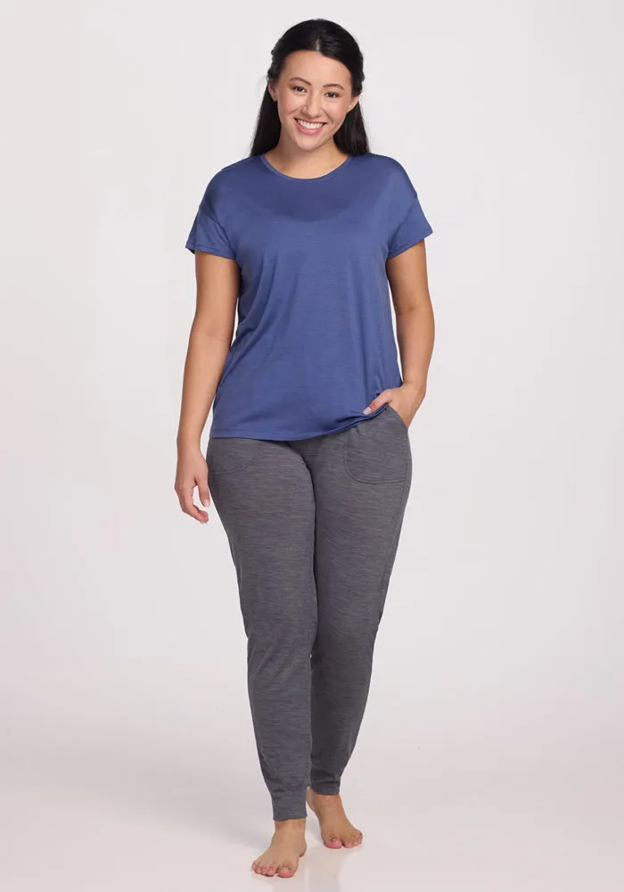 Billie Lounge Tee - Cloudy Bay