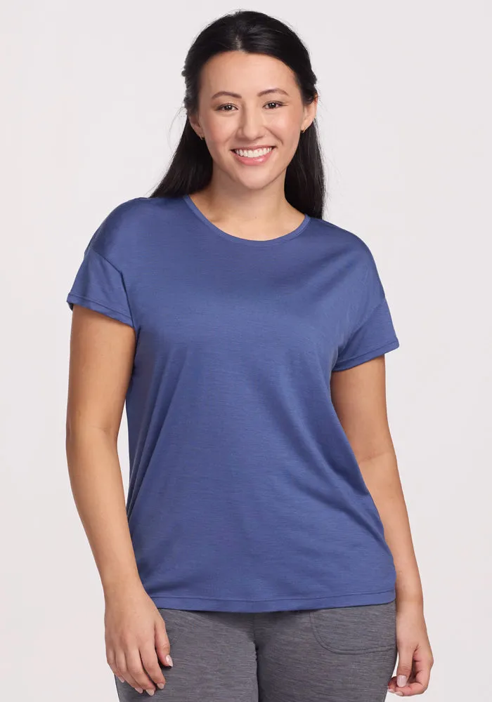Billie Lounge Tee - Cloudy Bay