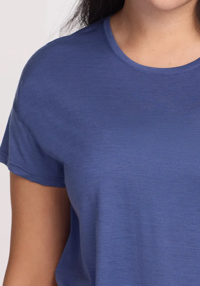 Billie Lounge Tee - Cloudy Bay