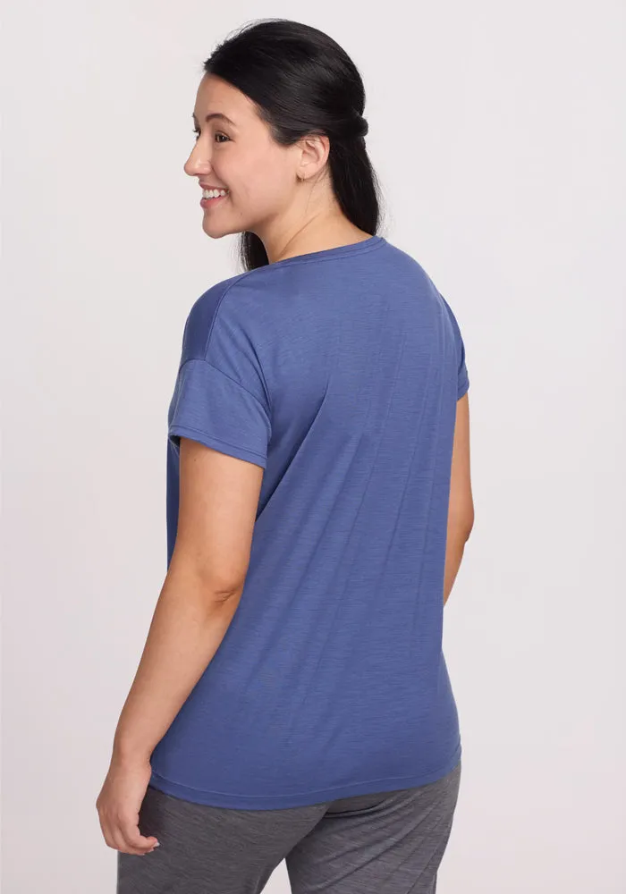 Billie Lounge Tee - Cloudy Bay