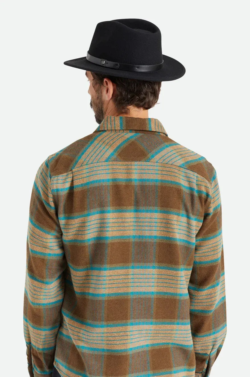 Brixton Black/Black Messer Packable Fedora