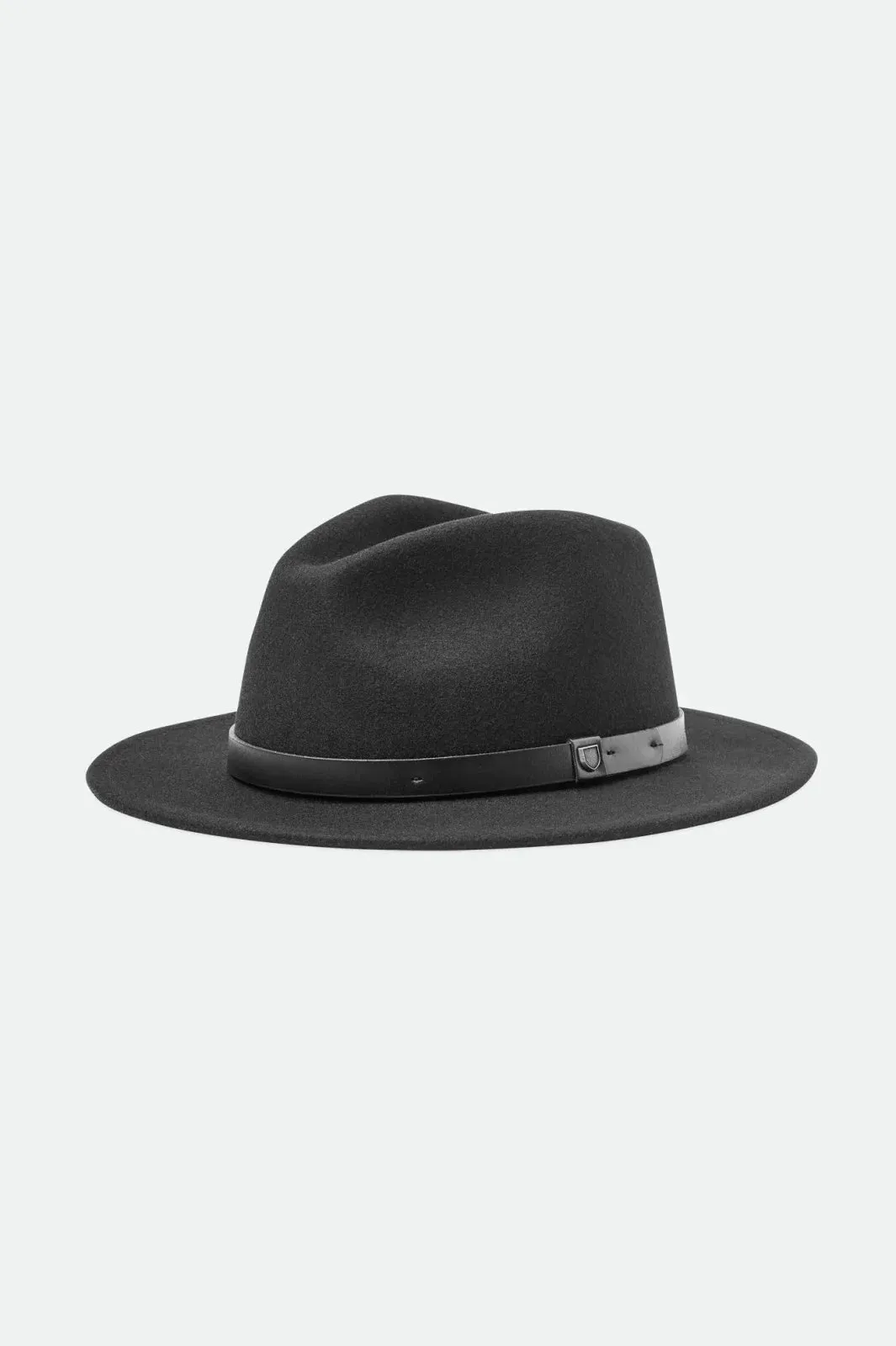 Brixton Black/Black Messer Packable Fedora