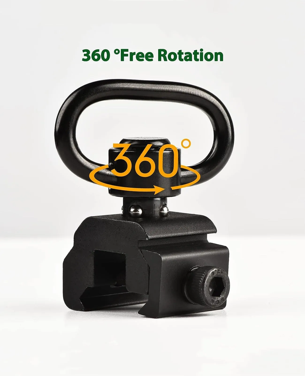 EZshoot Picatinny Sling Mount 2PCS 360° Rotation Sling Swivel for 2 Point Sling