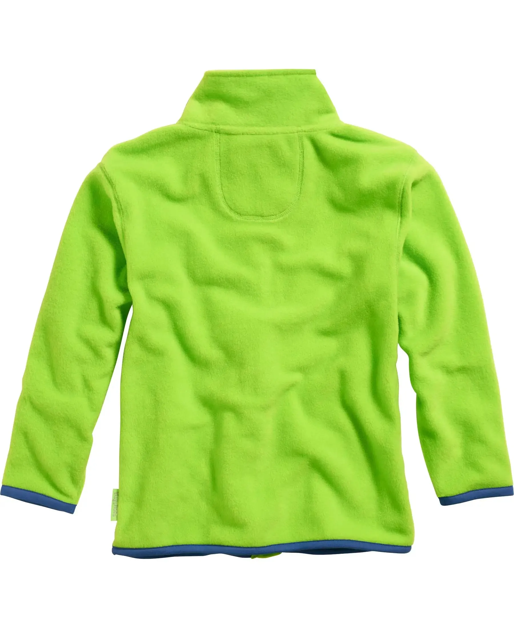 Fleece Jacket: Green with Contrasting Zipper