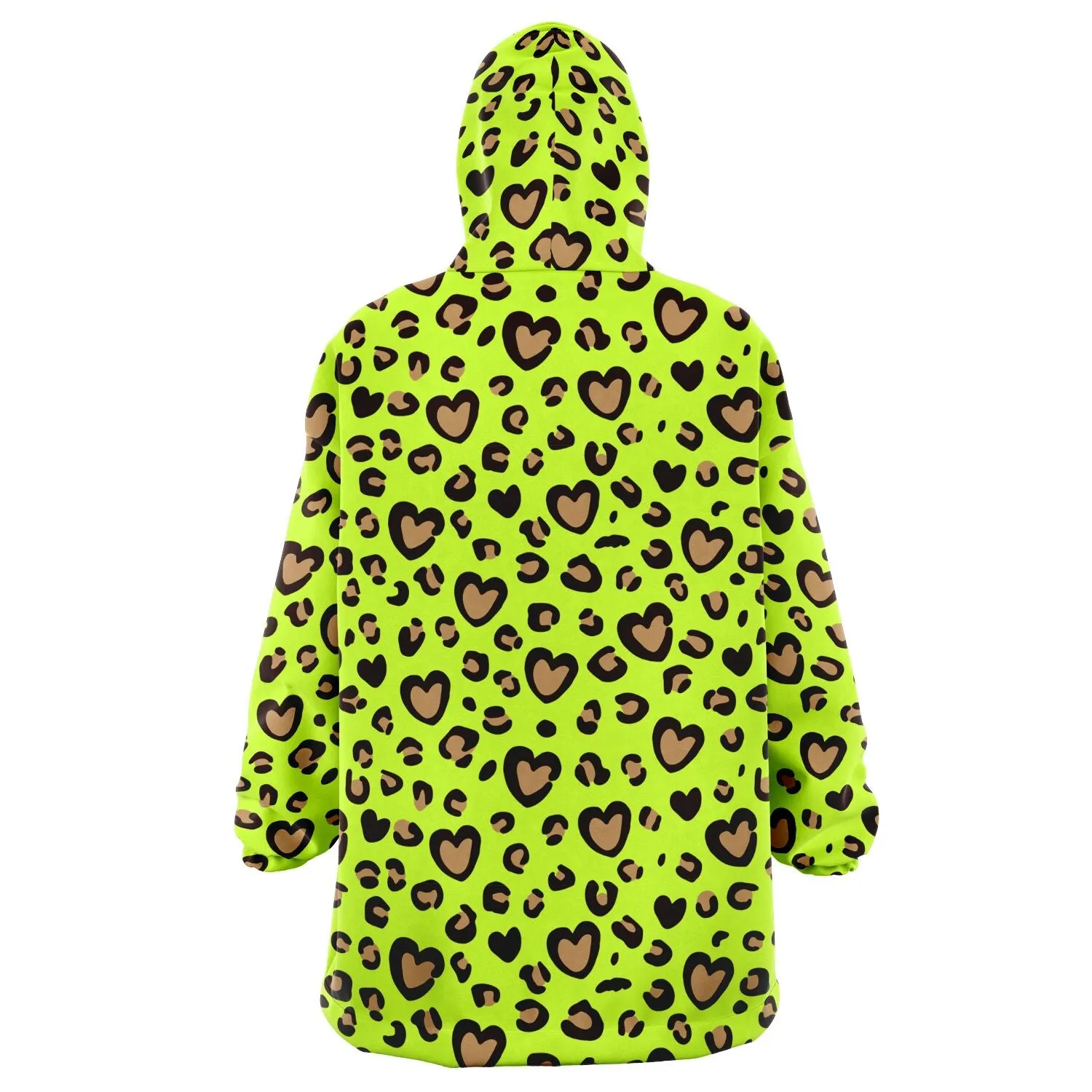 Heart Leopard Print Snug Hoodie