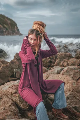 Hooded Cardigan Kala Acana Red