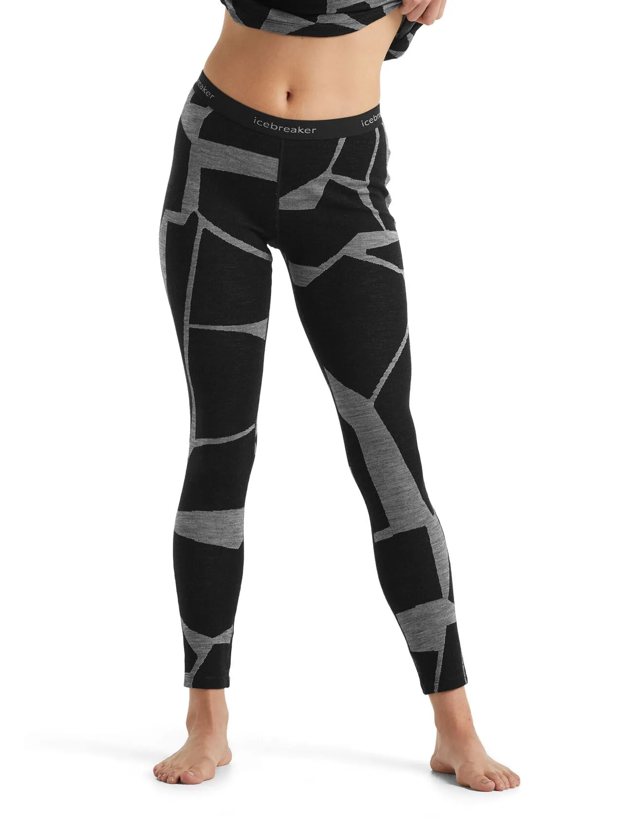 Icebreaker Women 250 Vertex Leggings Fractured Landscapes