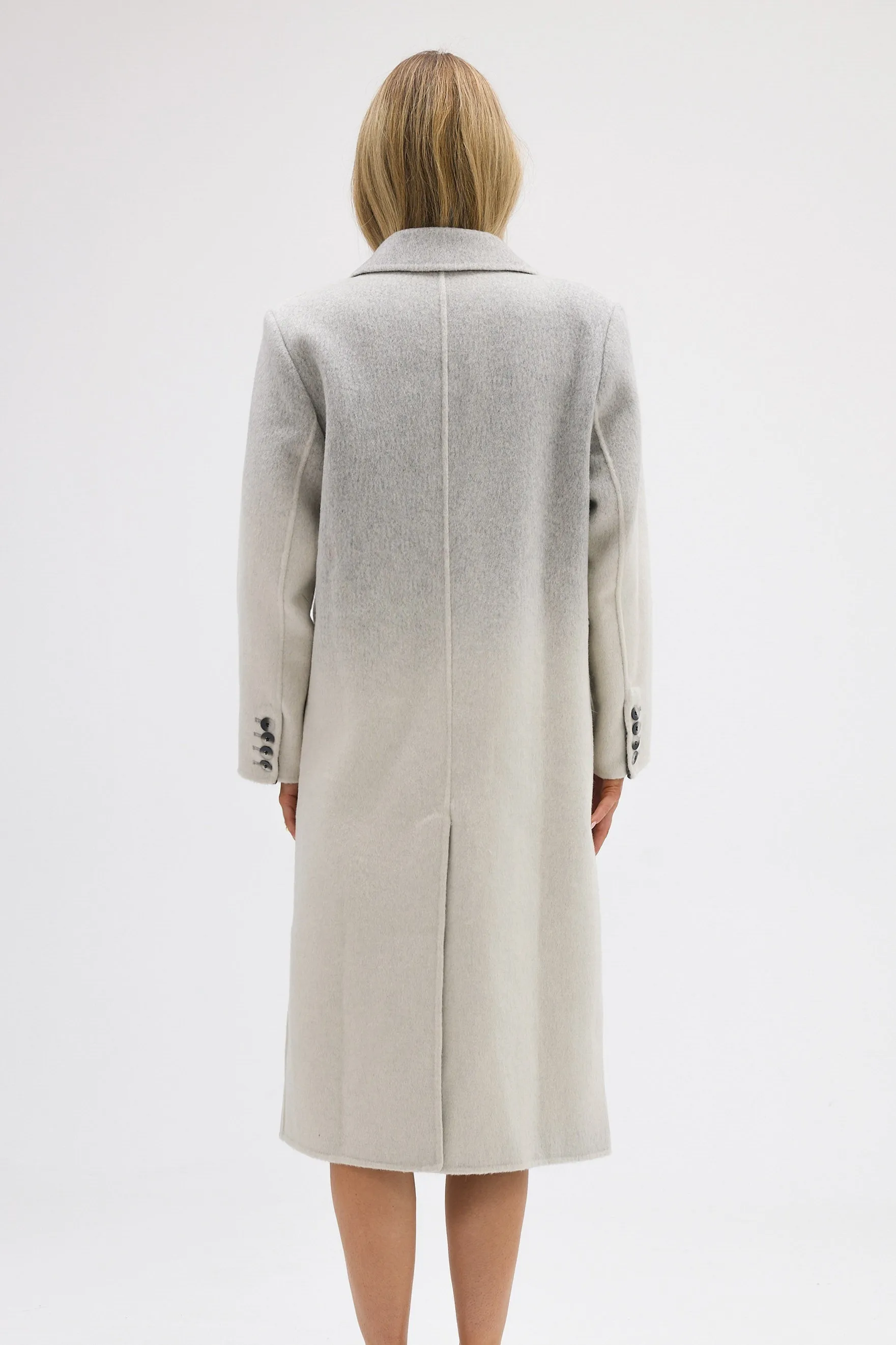 Isla Wool Coat - Grey Marle