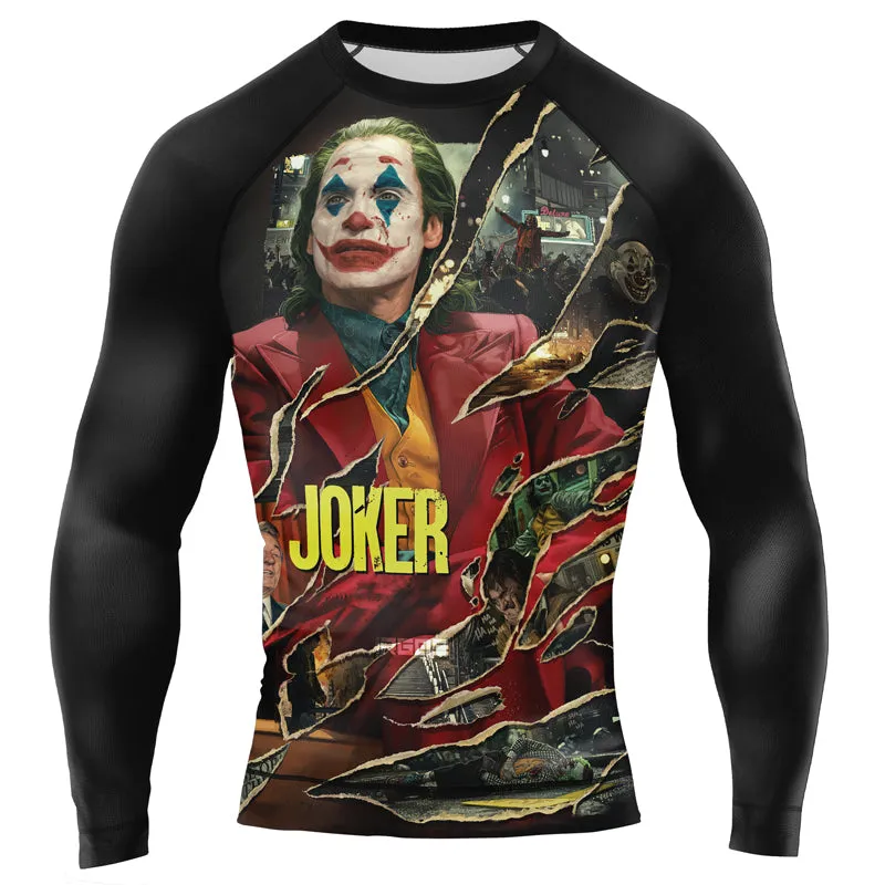 Joker Scene Men's Long Sleeve Rash Guard