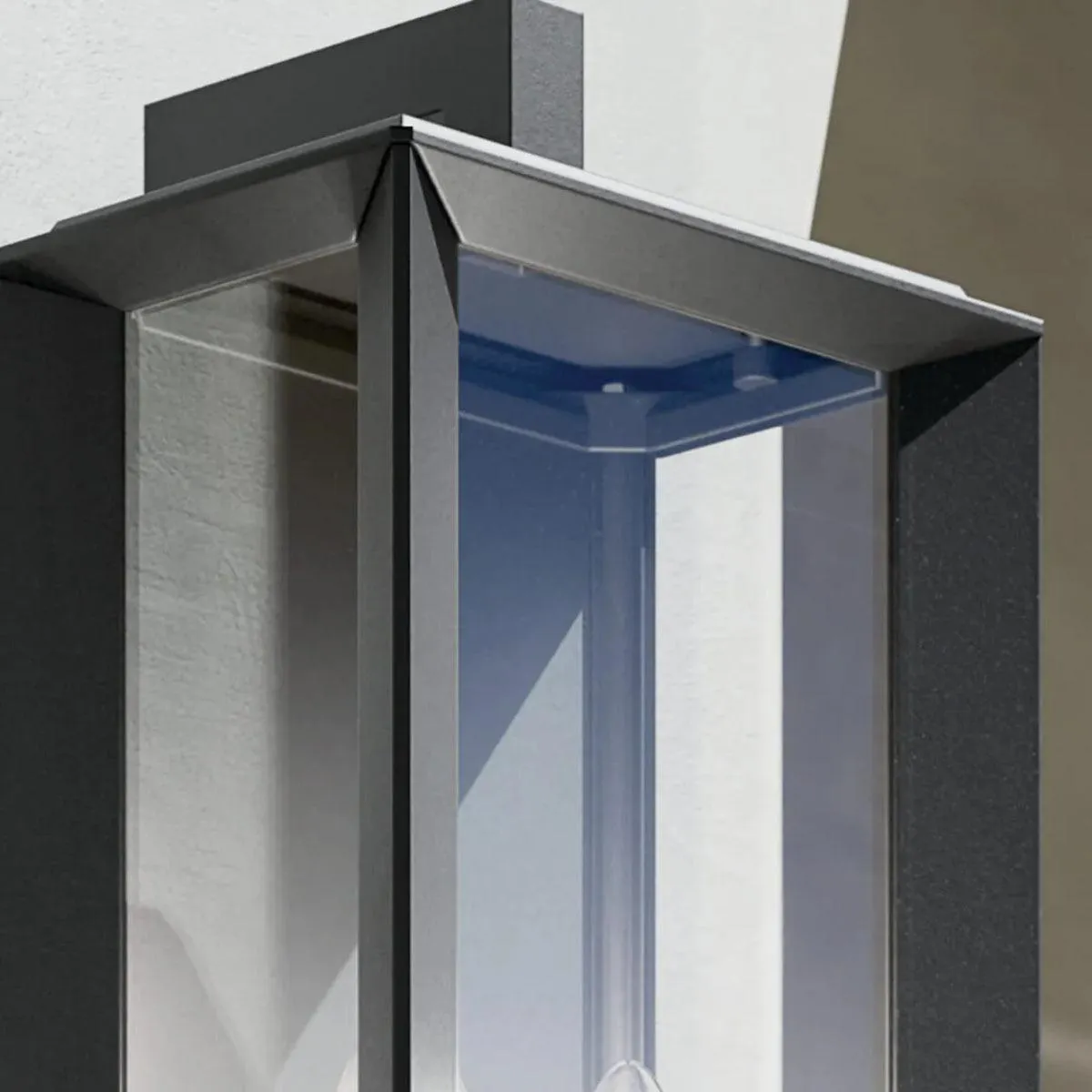 Kroft 28 In 2-Lights Outdoor Wall Light, Black Finish