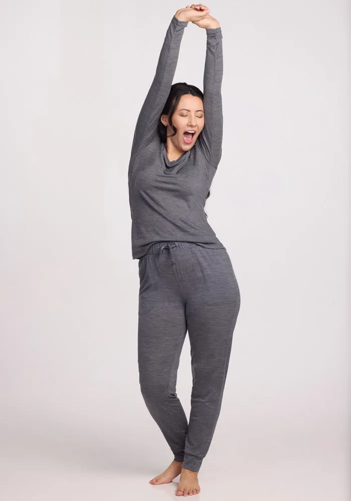 Mary Kate Lounge Pants - Graphite Heather