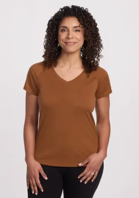 Mia V Neck - Sahara Dust