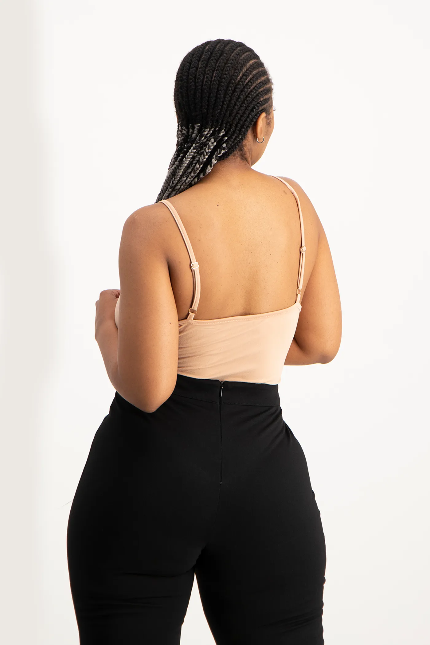 Mindy Strappy Bodysuit - Nude
