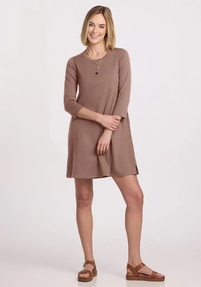 Rissa A Line Dress - Toasted Almond