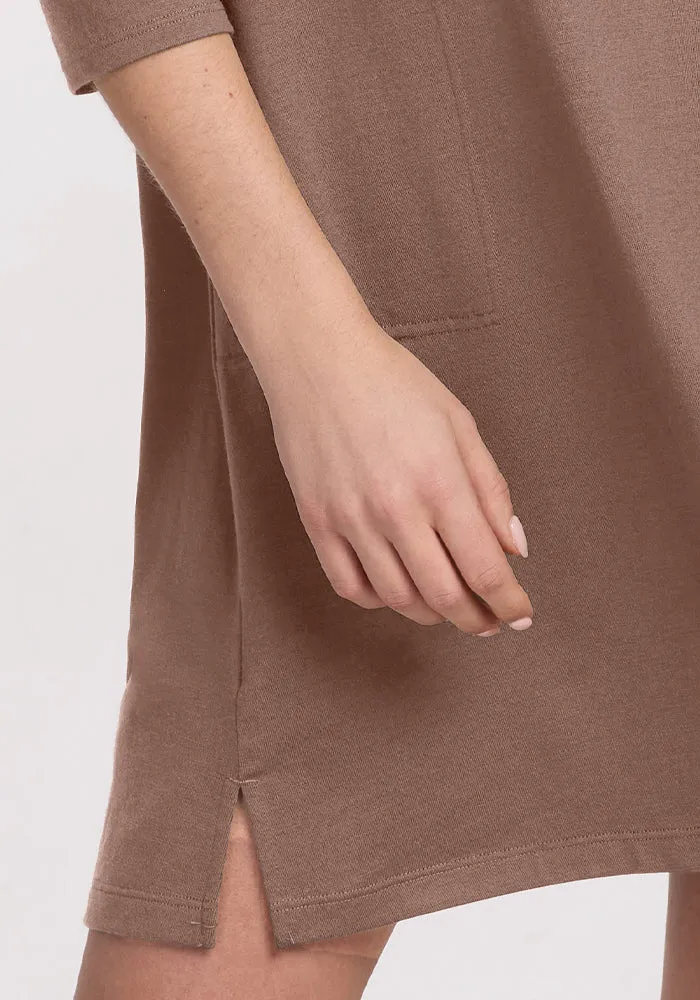 Rissa A Line Dress - Toasted Almond