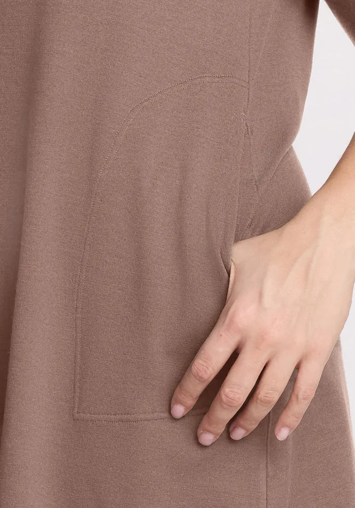 Rissa A Line Dress - Toasted Almond