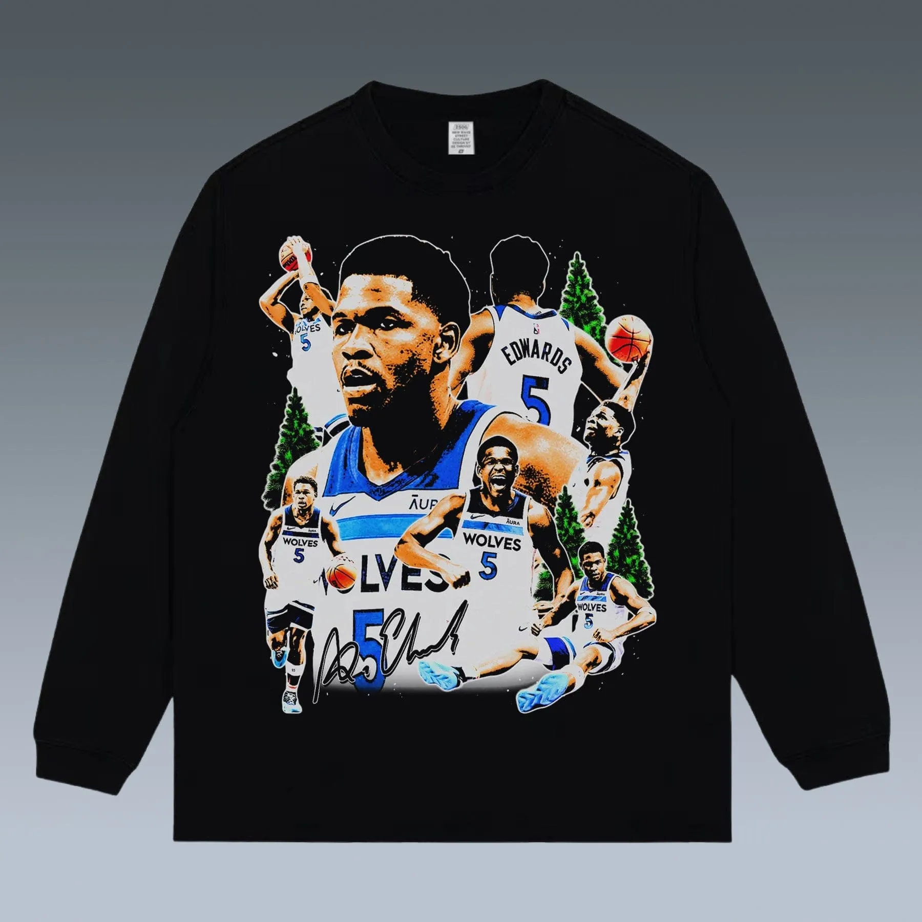 VINTAGE LONG SLEEVE TEE |  ANTHONY EDWARDS 4.24-2