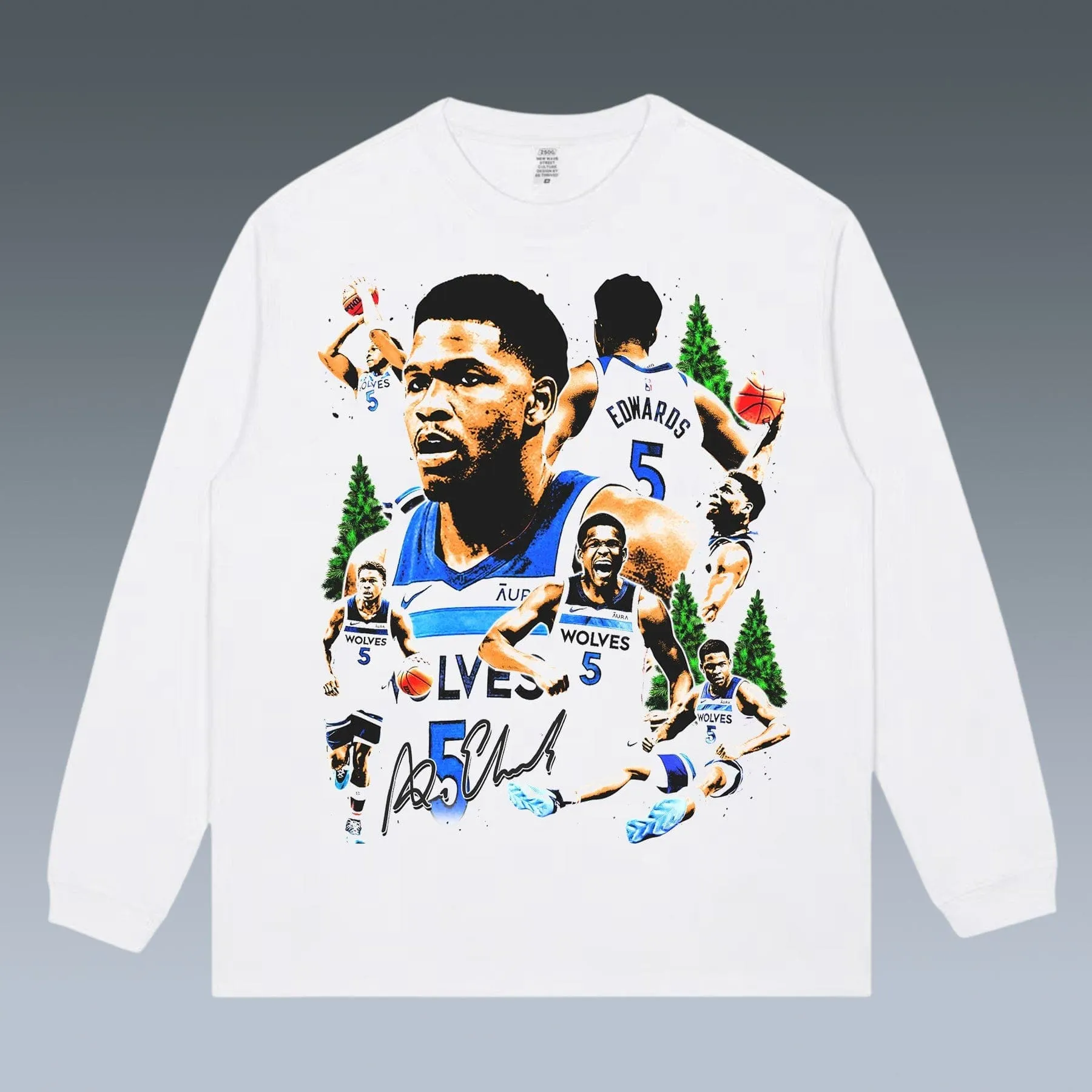 VINTAGE LONG SLEEVE TEE |  ANTHONY EDWARDS 4.24-2