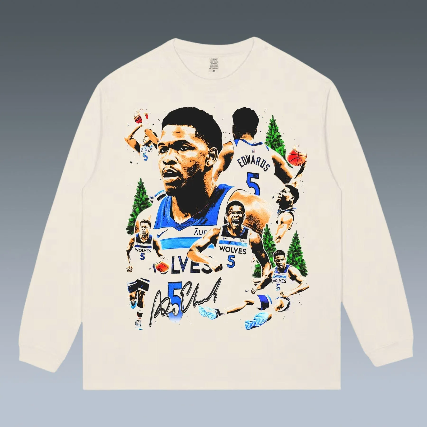 VINTAGE LONG SLEEVE TEE |  ANTHONY EDWARDS 4.24-2
