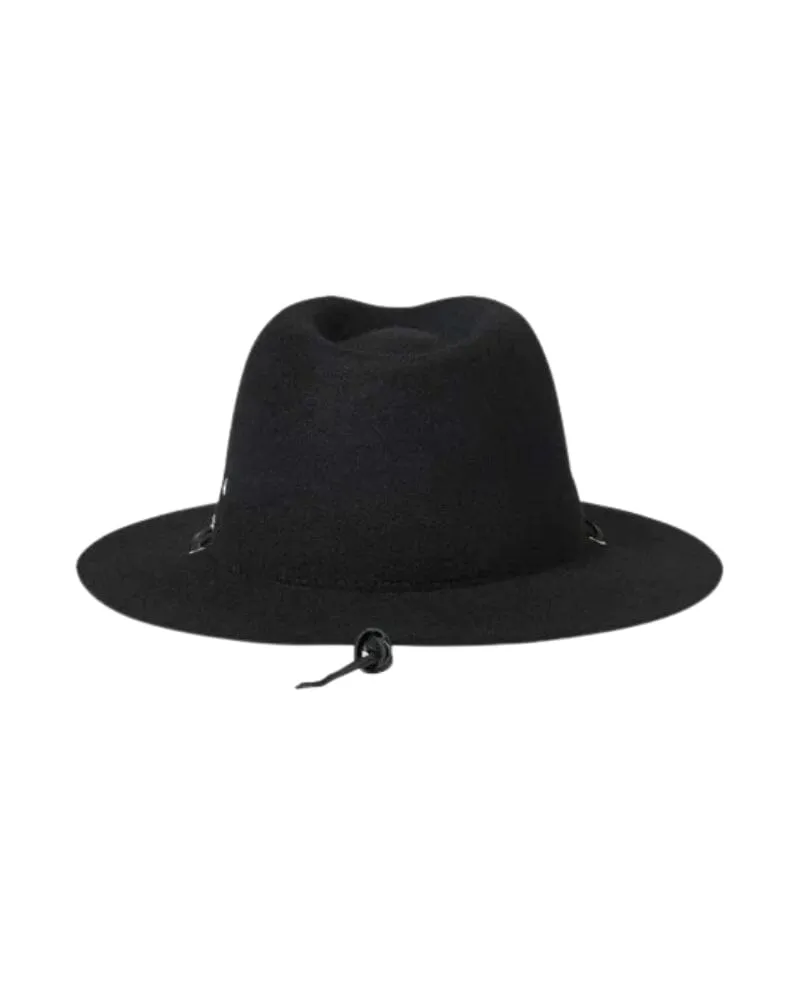 Wesley Weather Guard Packable Fedora - Black